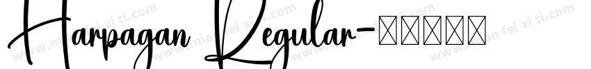 Harpagan Regular字体转换